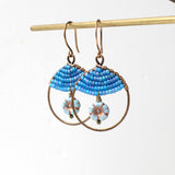 Blossom Earrings in Forget me Not Blue