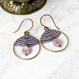 Blossom Earrings in Lilac