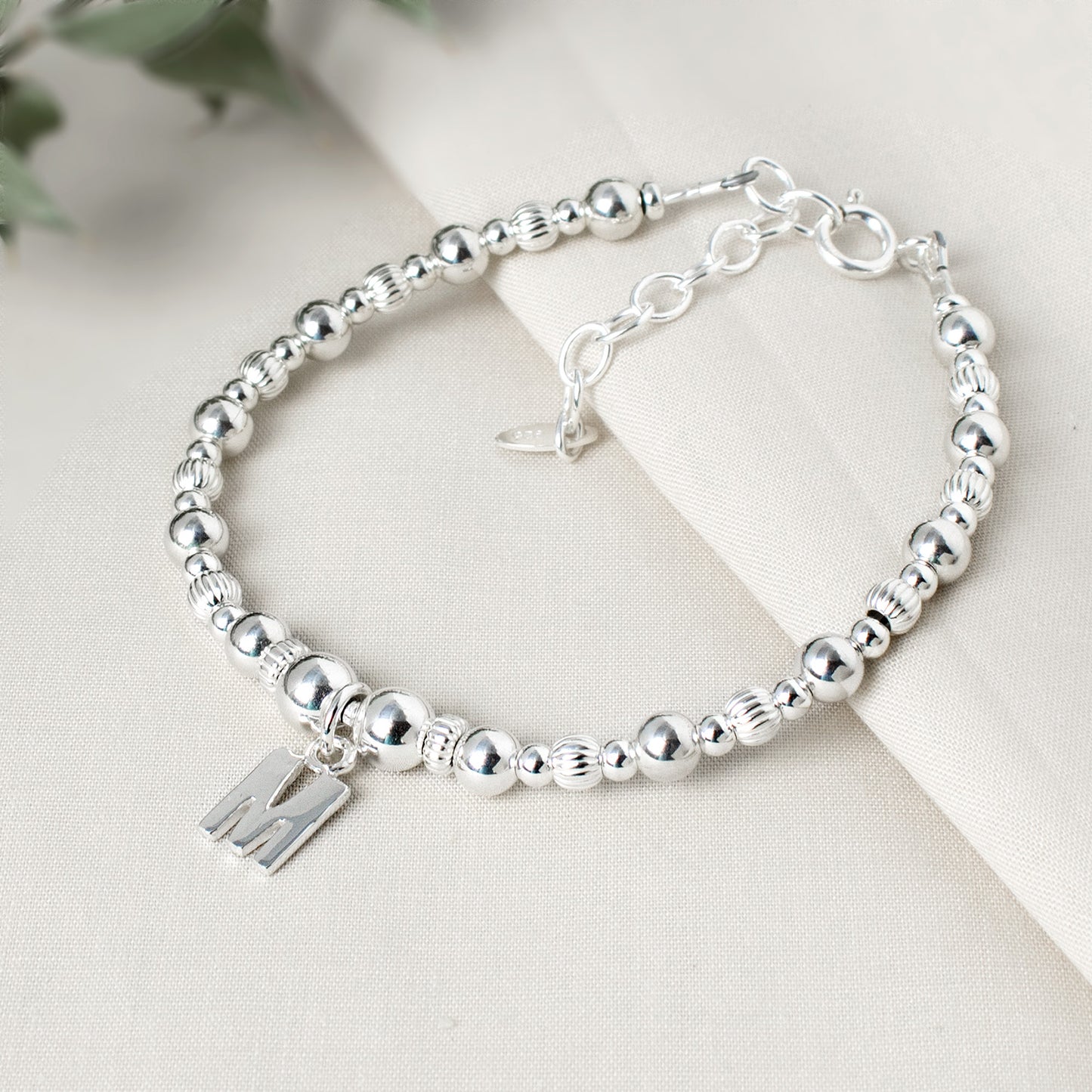MAISIE Initial Bracelet | 925 Sterling Silver