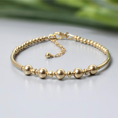 50th Birthday Bracelet, 14ct Gold Fill