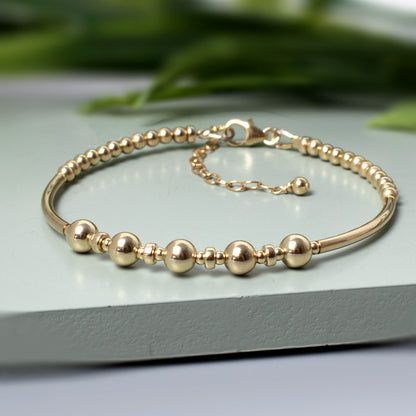 50th Birthday Bracelet, 14ct Gold Fill