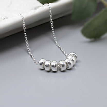 70th Birthday Necklace Sterling Silver, Kate