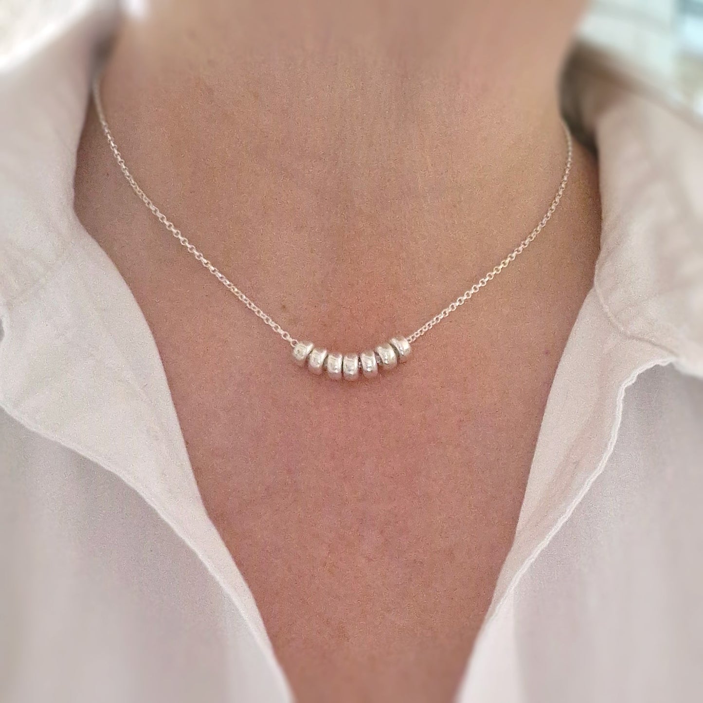 70th Birthday Necklace Sterling Silver, Kate