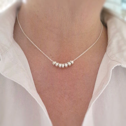 70th Birthday Necklace Sterling Silver, Kate