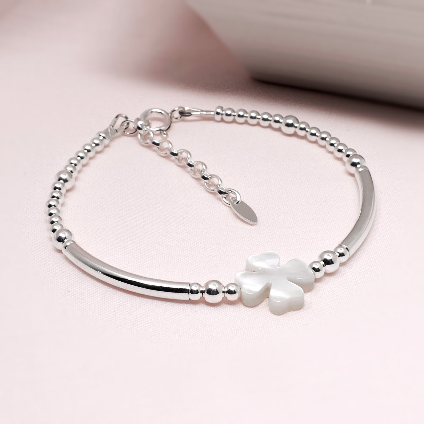 Mother of Pearl Clover Bracelet