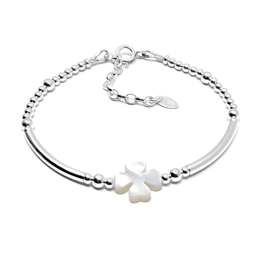 Mother of Pearl Clover Bracelet