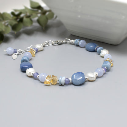 Forget Me Not Multi Gemstone Bracelet