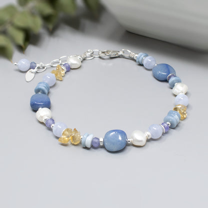 Forget Me Not Multi Gemstone Bracelet