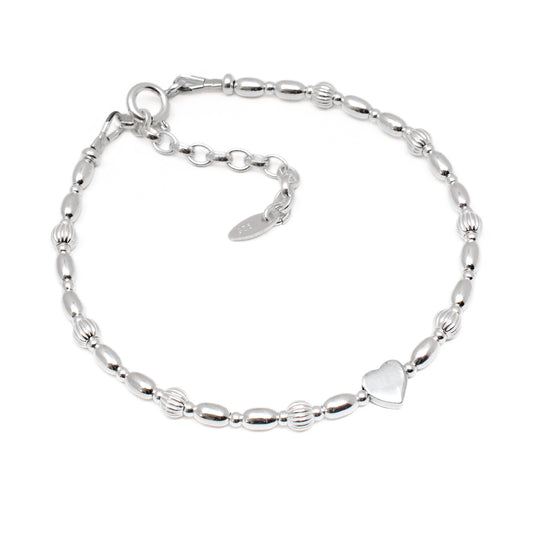 Mimi Heart Bracelet | 925 Sterling Silver