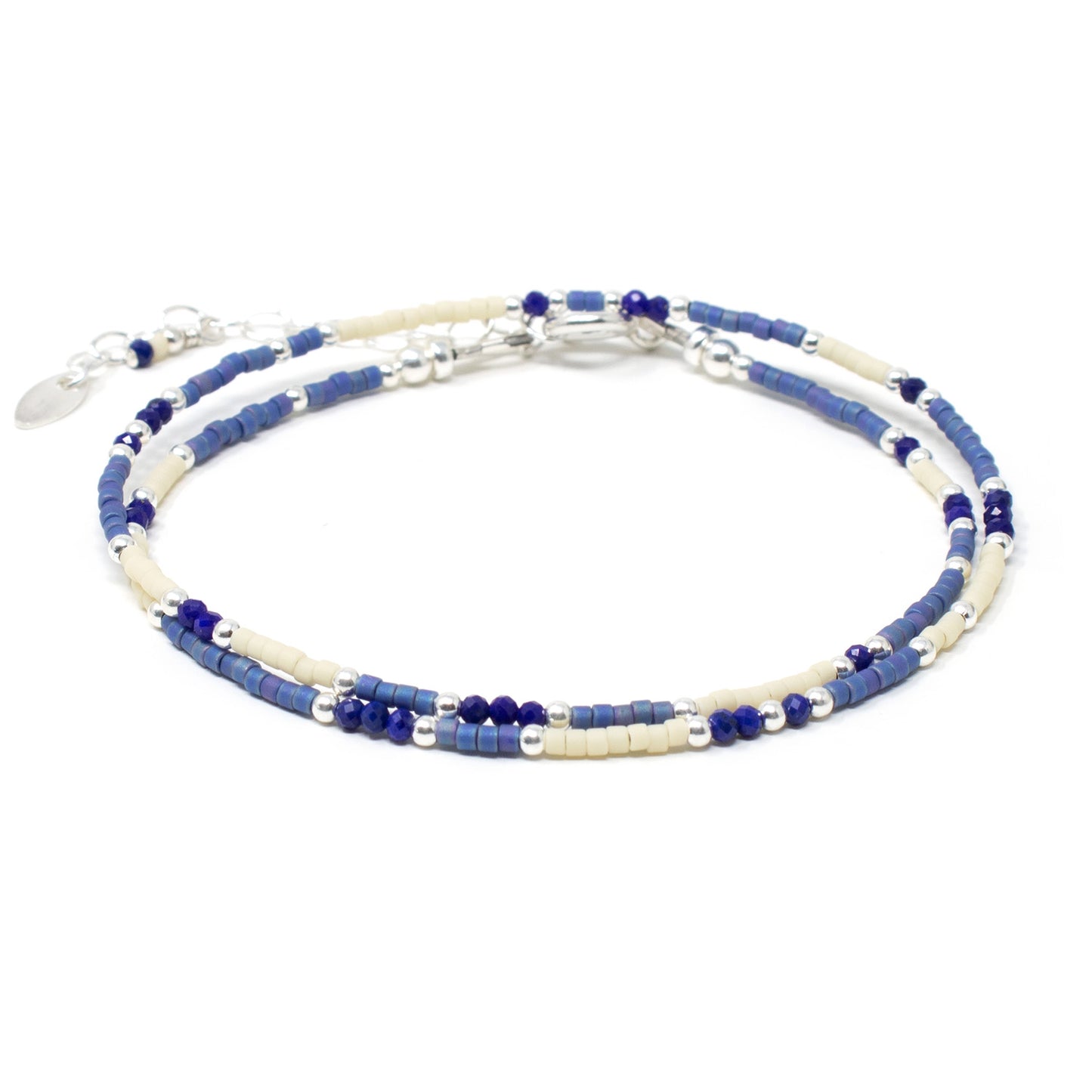 Lapis Lazuli Beaded Wrap Bracelet