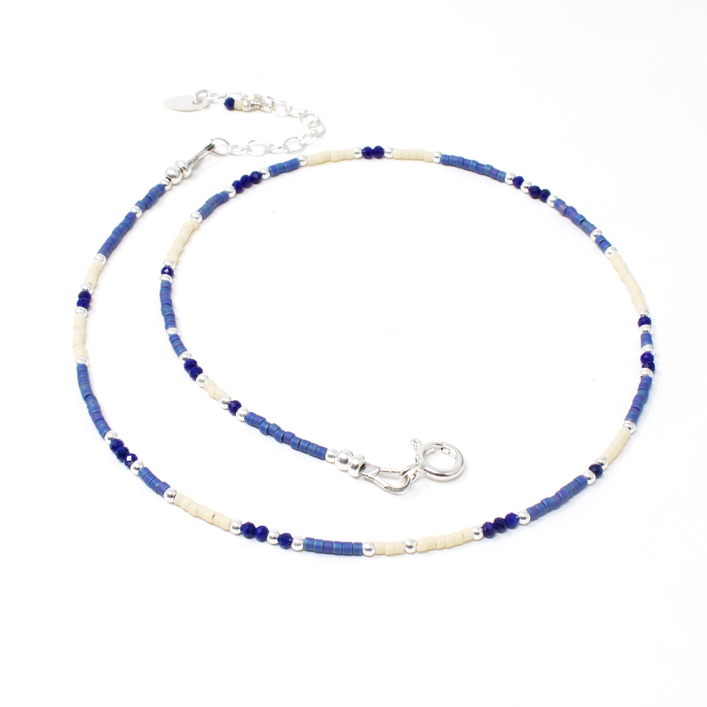 Lapis Lazuli Beaded Wrap Bracelet