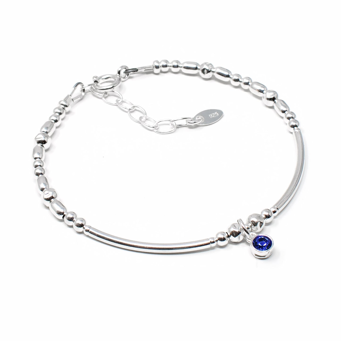Sterling Silver Birthstone Bracelet
