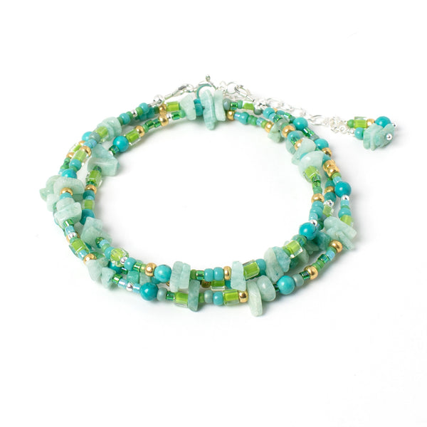 Amazonite Bracelet with Tahitian Pearls online kaufen