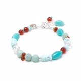Amazonite, Turquoise & Carnelian Gemstone Bracelet | Quietly Confident