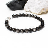 Protect & Cleanse | Silver Sheen Obsidian Bracelet